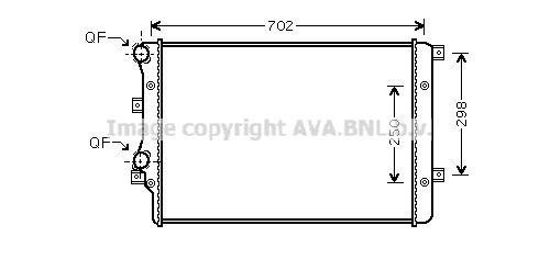 AVA QUALITY COOLING radiatorius, variklio aušinimas VW2206